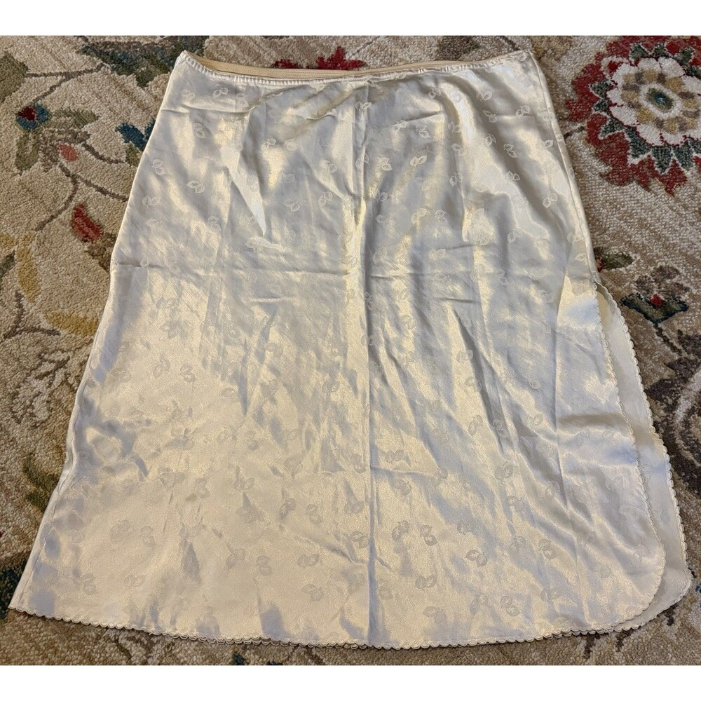 Vintage Blanche By Ralph Montenero  Nylon Half Slip Size L READ